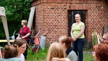 Foto von der Einweisung durch die Mitarbeiter des atz Welzow