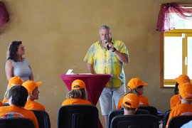 Andreas Schimpf bei der Eröffnung des Sommercamps 2022 der FAW Akademie Merseburg