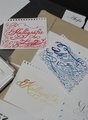 Schreibübungen Kalligraphieprojekt (Jena) Das Wort "Kalligrafie" in schöner Schrift