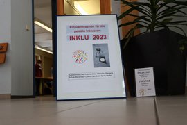 Darstellung der Auszeichnung (gerahmtes Bild) INKLU 2023. 