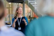 RehaDialog der faw in Köln Anja Hultsch, Leiterin Servicezentren GuT NRW