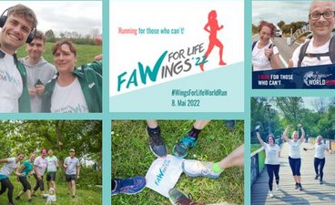 Teaserbild: Collage FAW Wings for Life 