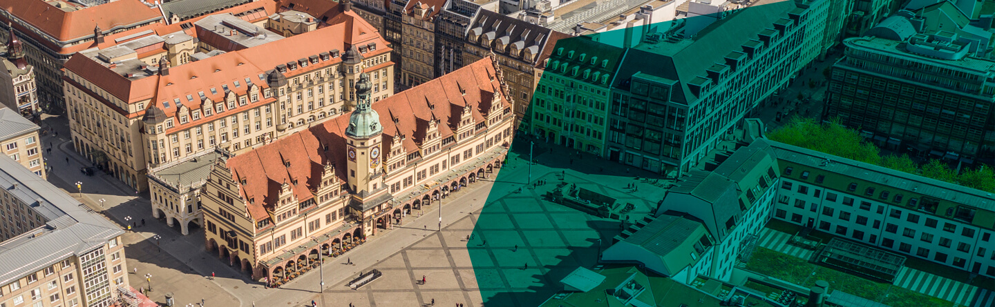 Foto der Stadt Leipzig - Standort unserer FAW Akademie