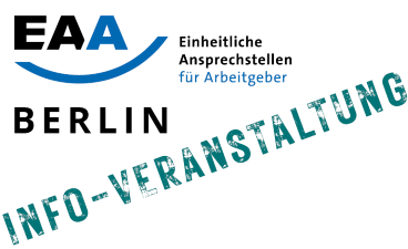 Teaserbild: EAA-Logo mit Schriftzug Info-Veranstaltung