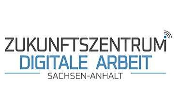 Abgebildet ist das Logo des Zukunftszentrums Digitale Arbeit Sachsen-Anhalt