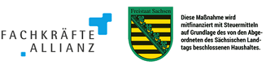 Logo Fachkärfteallianz und Sachsen