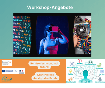 Visual zum Workshop-Angebot der IT-Scouts