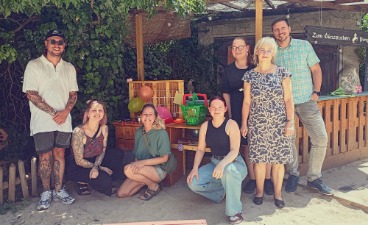 Foto von der Übergabe der Spielküche