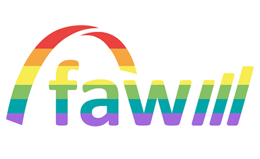 FAW-Logo in Regenbogenfarben